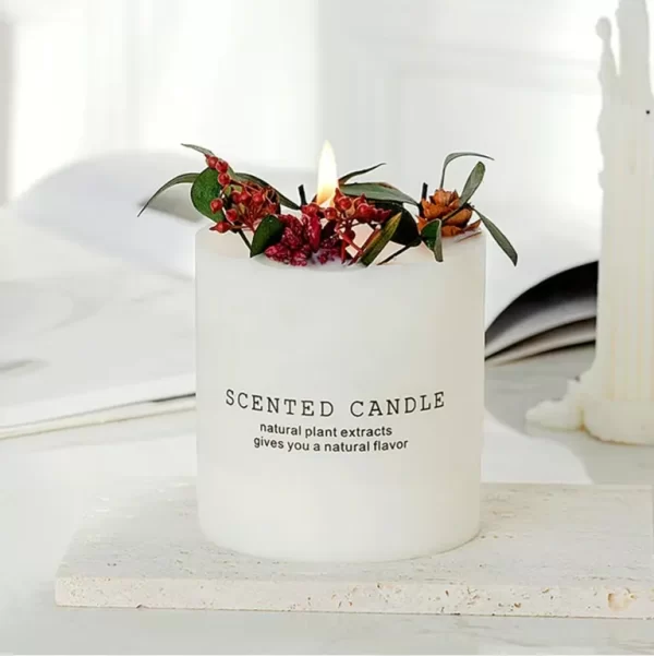 Flores Iluminadas: Vela en Caja con Fragancias Encantadoras